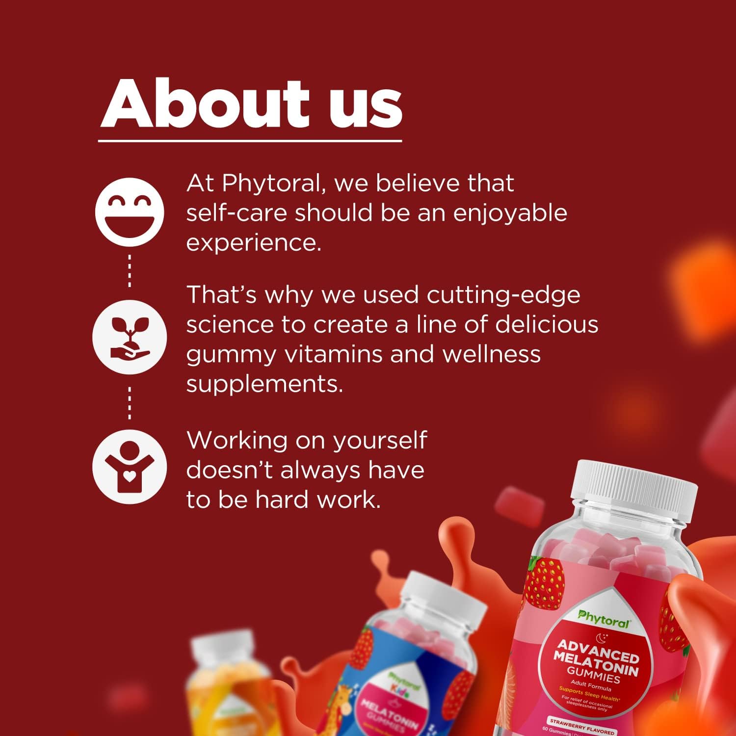Extra Strength Phytoral Vegan Vitamin B12 Gummies - Daily Energy Support for Women and Men - 1000mcg B12 Per Serving - Raspberry Flavor - Gluten Free