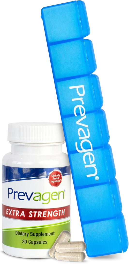 Extra Strength Prevagen Capsules with Apoaequorin, Vitamin D, and Pill Minder - 30 Count