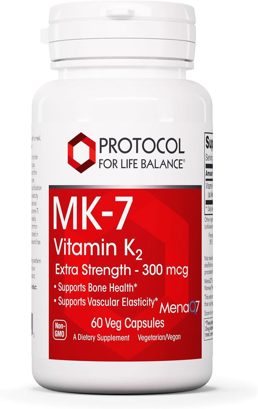 Extra Strength Protocol MK-7 Vitamin K2 Supplement for Bone Health & Vascular Elasticity - Non-GMO & Vegan - 60 Veg Capsules - BoostGo Australia