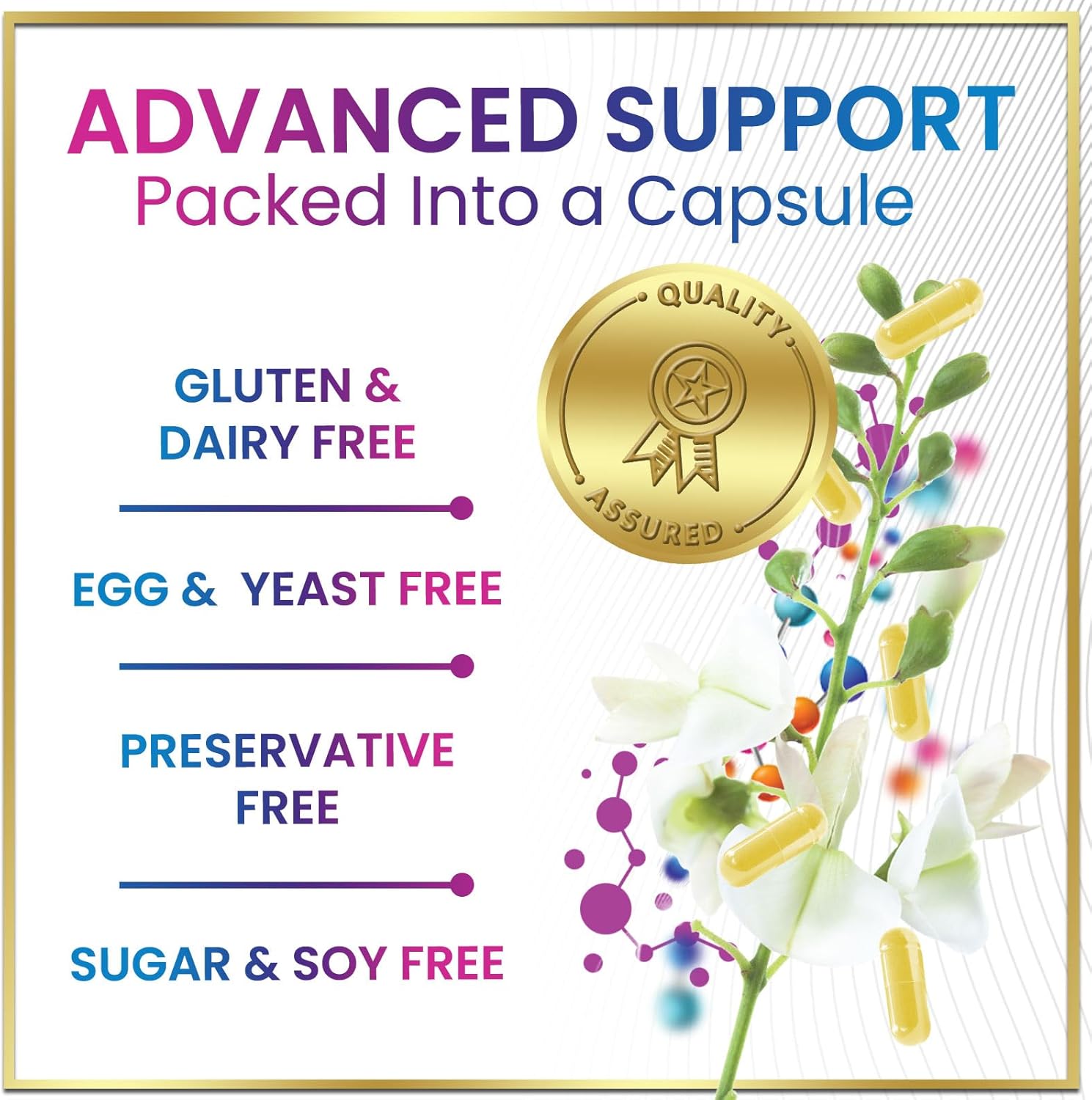 Extra Strength Quercetin 1000mg Capsules - Immune & Heart Health Support - Antioxidant & Respiratory Health - Gluten Free, Non-GMO - 120 Capsules