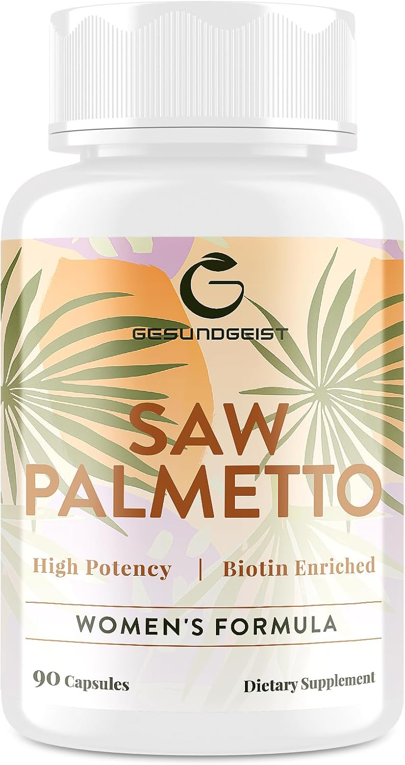 Extra Strength Saw Palmetto for Women - DHT Blocker for Hair Growth, Skin & Nails - 90 Capsules