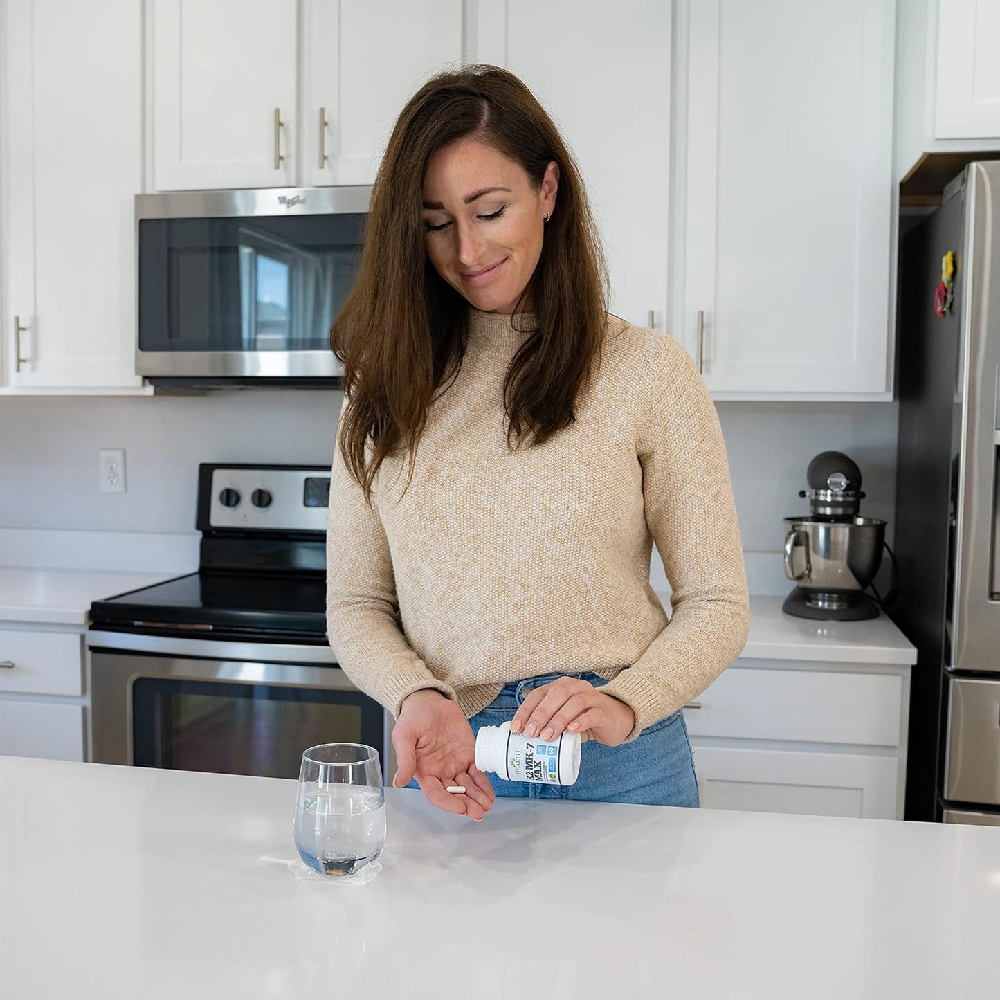 Extra Strength Vitamin K2 MK7 Supplement - 300mcg, Soy Free, High Bioavailability, 60 Capsules