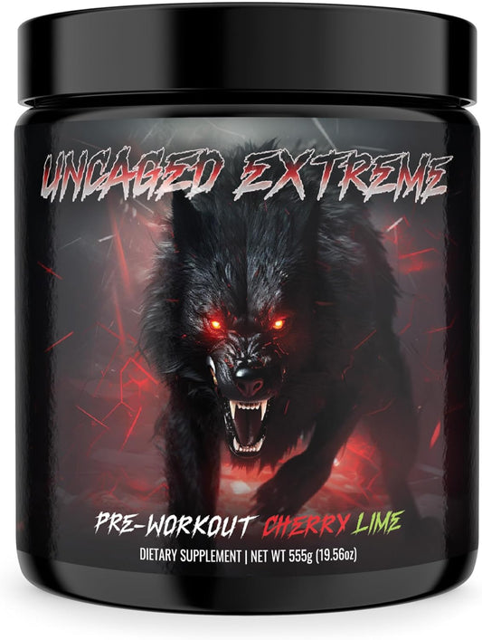 Extreme Energy and Focus Pre-Workout Powder with L-Citrulline and Beta-Alanine - 30 Servings - Cherry Lime Flavor