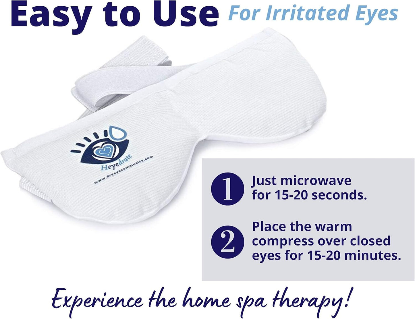 Eye Health Bundle: Omega 3 Fish Oil, Heated Eye Mask, Tea Tree Face Wash for Relief from Irritated Eyes