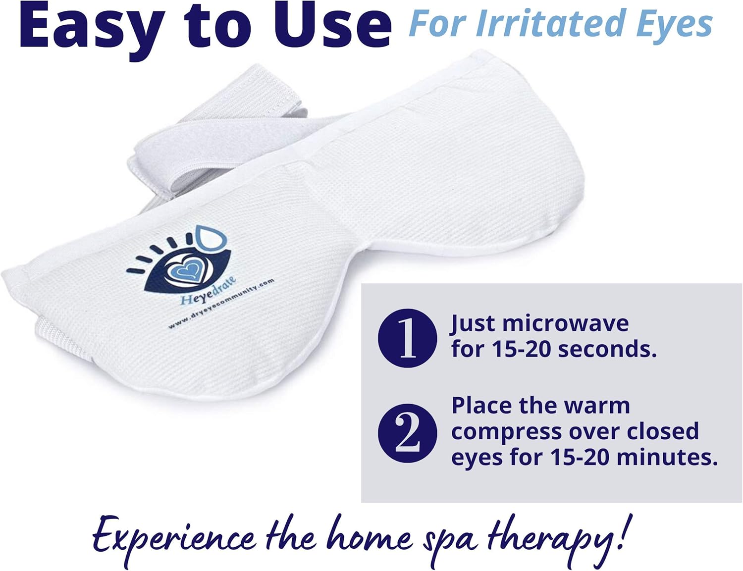 Eye Health Bundle: Omega 3 Fish Oil, Heated Eye Mask, Tea Tree Face Wash for Relief from Irritated Eyes