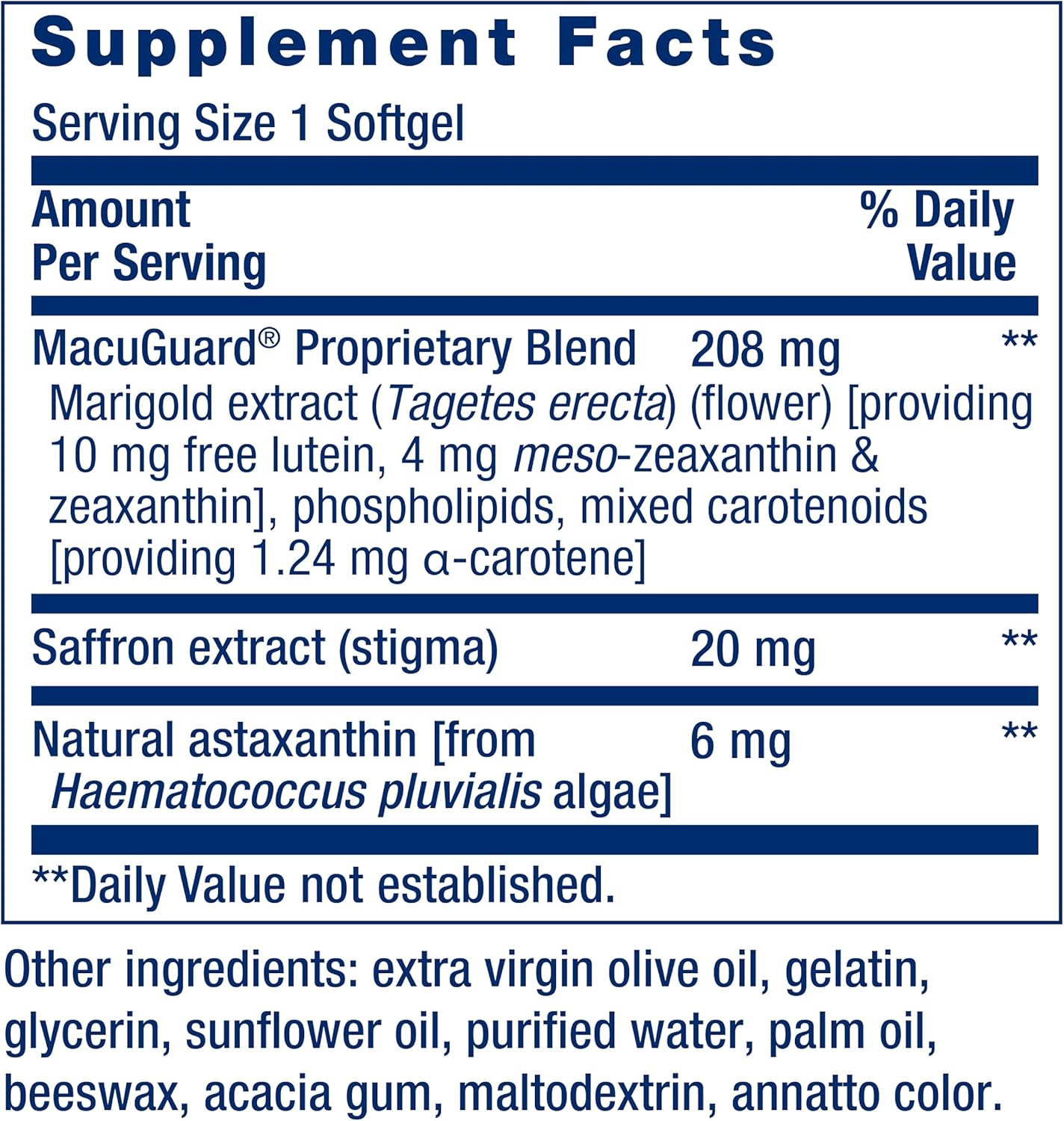 Eye Health Supplement with Lutein, Meso-Zeaxanthin, Saffron, and Astaxanthin + Vitamin K1 K2 MK-7 MK-4 C - 60 Eye Health Capsules + 90 Softgels