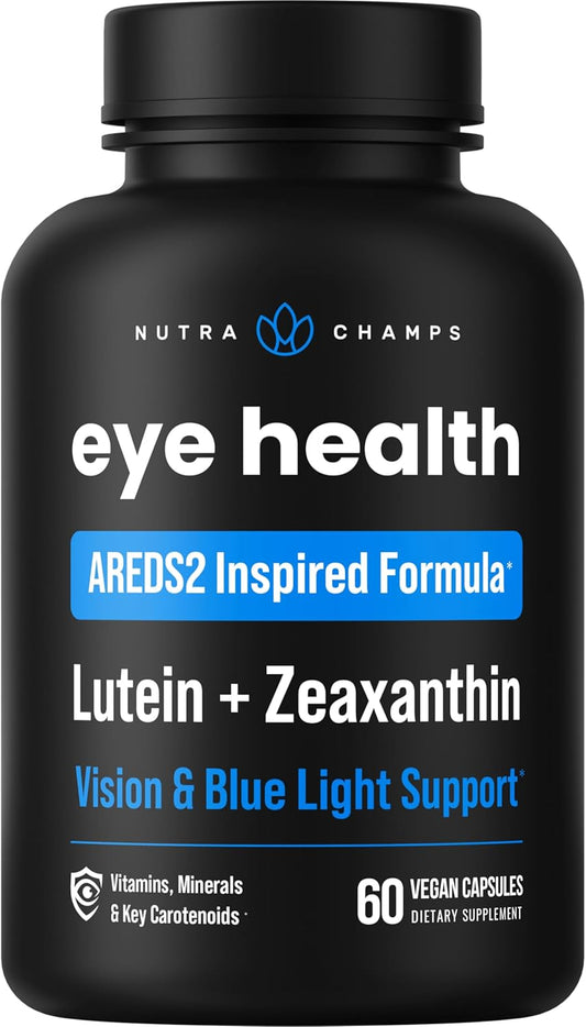 Eye Health Supplement with Lutein, Zeaxanthin, and Bilberry Extract for Optimal Eye Support - 60 Capsules