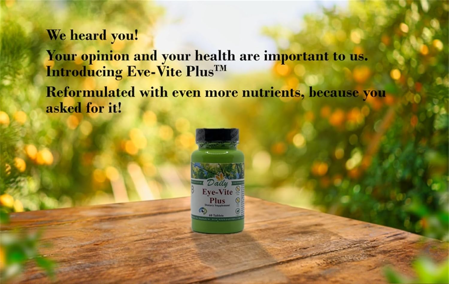 Eye Health Supplement with Vitamin A, C, E, Zinc, GABA, Lutein, Zeaxanthin, & Bilberry - 60 Tablets