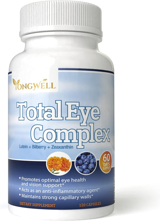 Eye Health Support: VitaVita Total Eye Complex - Lutein, Bilberry & Zeaxanthin (120 Capsules) - BoostGo Australia