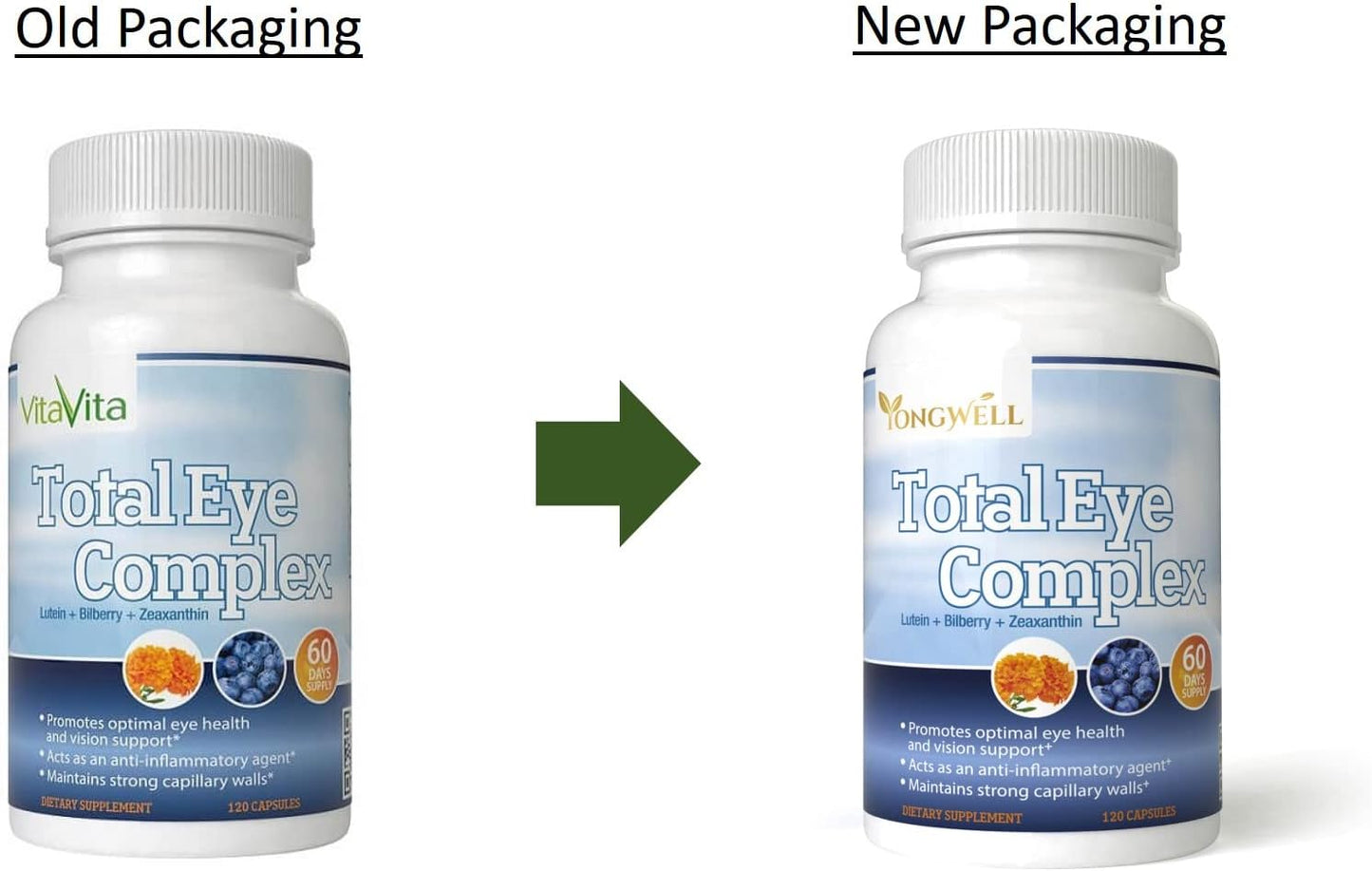 Eye Health Support: VitaVita Total Eye Complex - Lutein, Bilberry & Zeaxanthin (120 Capsules) - BoostGo Australia