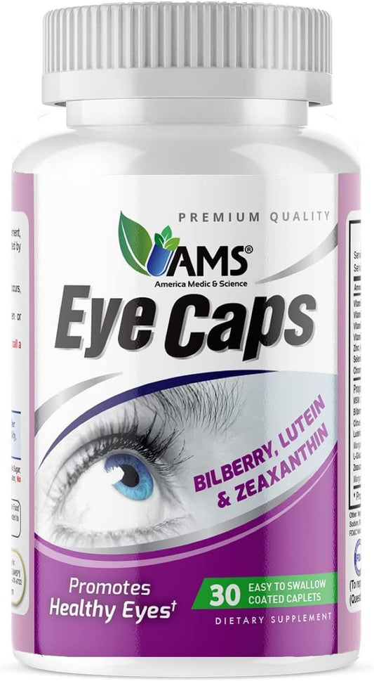 EyeCaps: Vision Health Dietary Supplement with Lutein, Zinc, and Vitamins for Men and Women