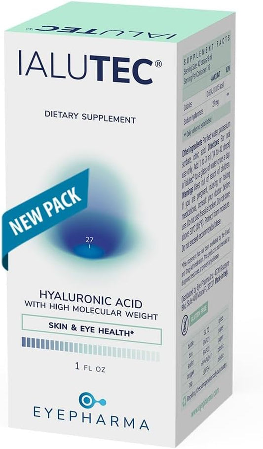 EyePharma Hyaluronic Acid Oral Supplement with High Molecular Weight for Joint Support - Advanced Formula - 1 oz