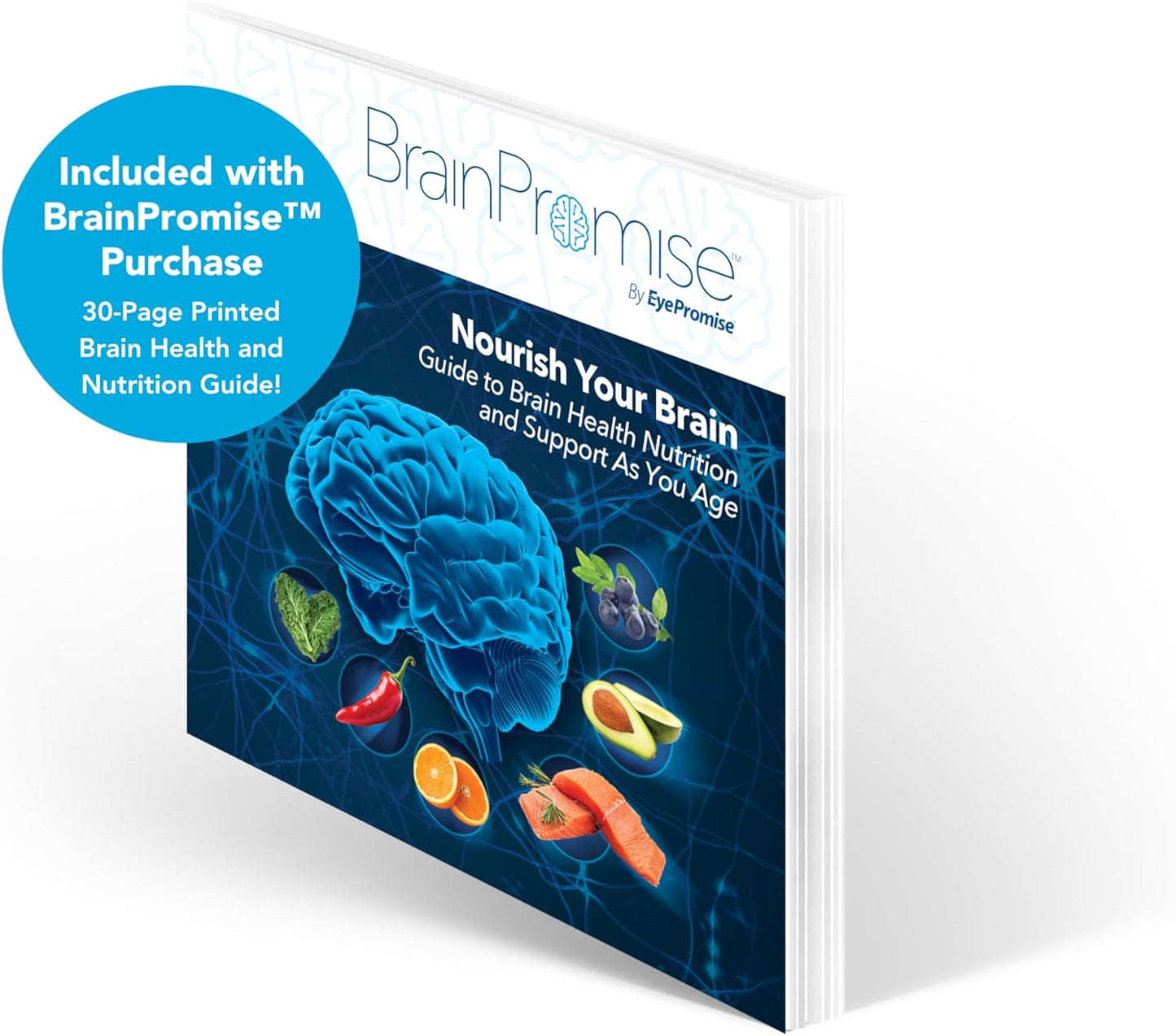 EyePromise BrainPromise Memory and Focus Supplement - Brain Health Support - Science-Based Formula - 30-Day Softgel Supply