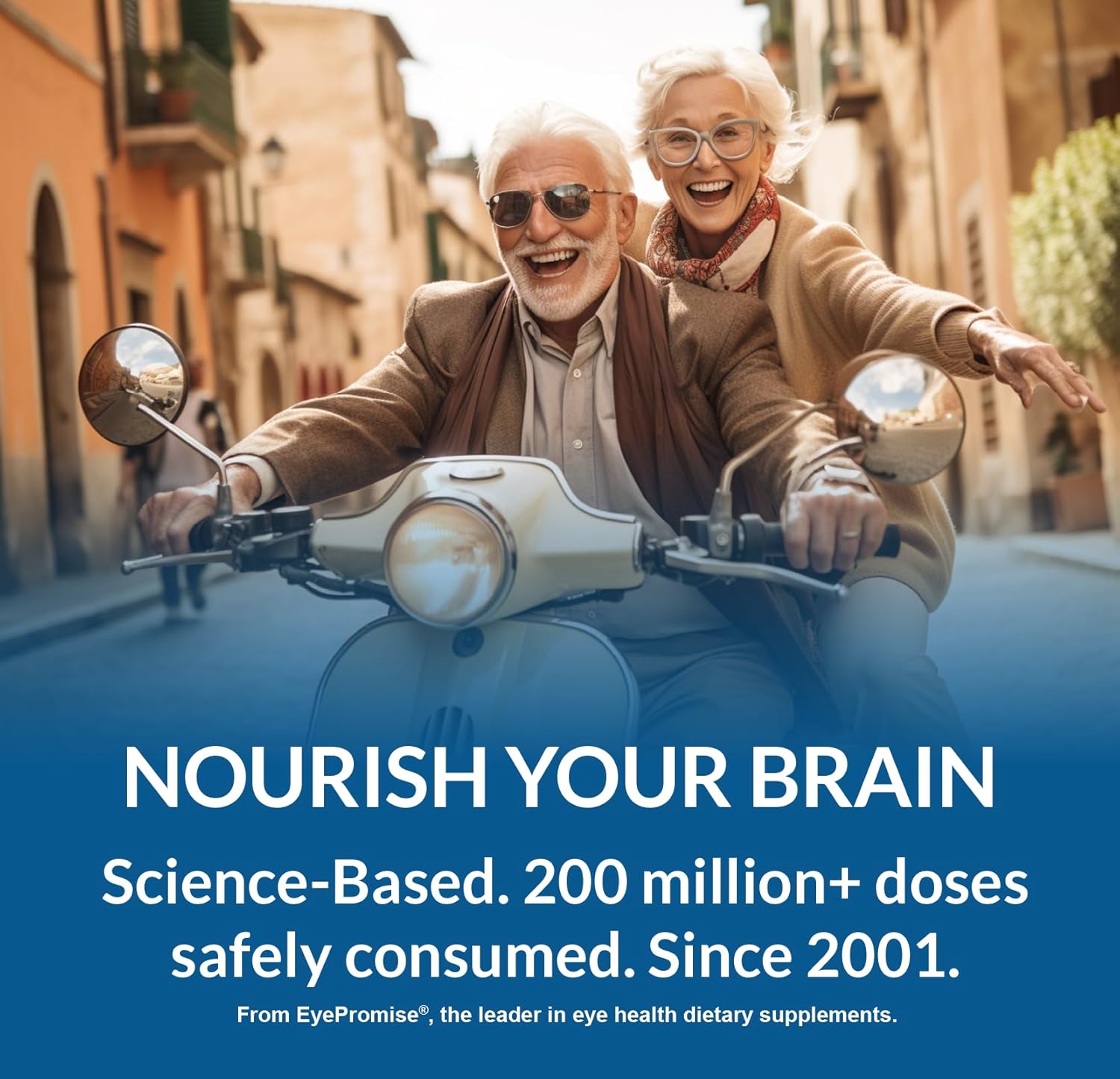 EyePromise BrainPromise Memory and Focus Supplement - Brain Health Support - Science-Based Formula - 30-Day Softgel Supply
