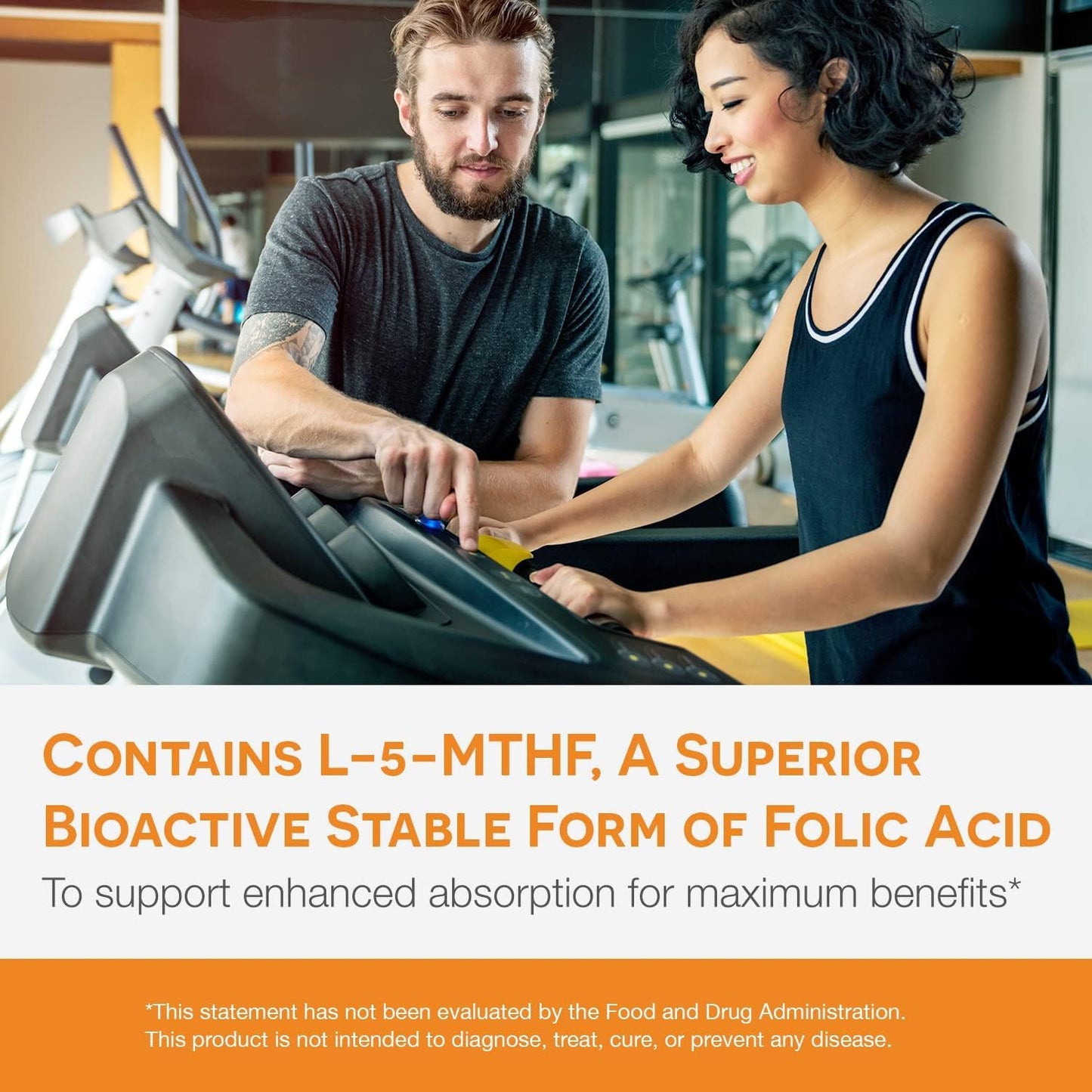 EZ Melts L-Methylfolate Folate 1,667 mcg - Sugar-Free Dissolvable Tablets (60 Count)