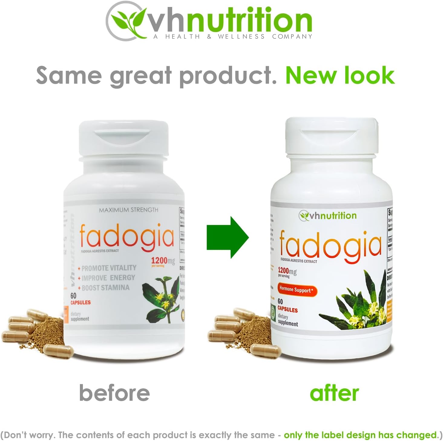 Fadogia Agrestis Capsules 1200mg | Men's Hormonal Support | Natural Energy Boost | Physical Endurance | 60 Count