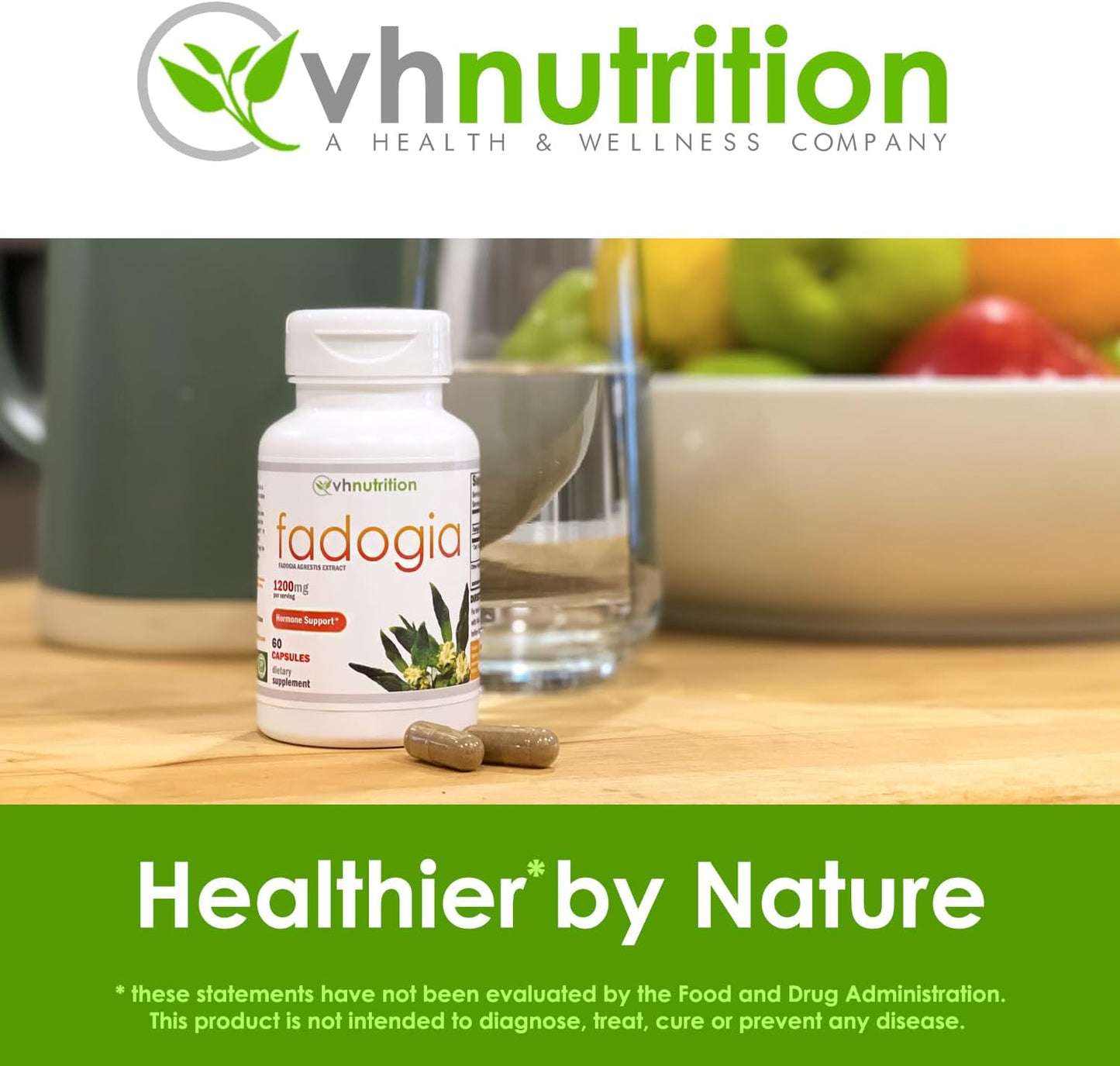 Fadogia Agrestis Capsules 1200mg | Men's Hormonal Support | Natural Energy Boost | Physical Endurance | 60 Count