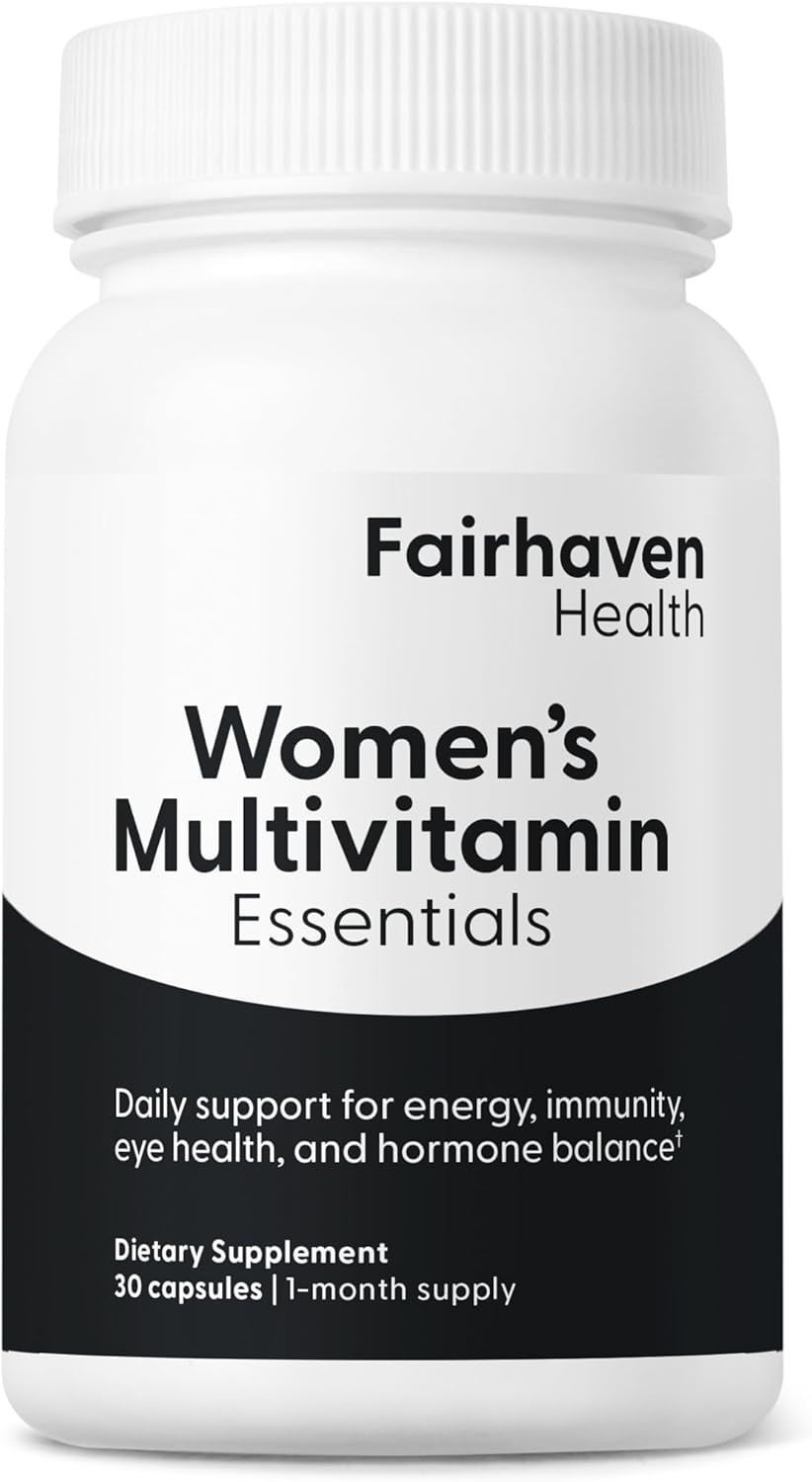 Fairhaven Health Women’s Multivitamin Capsules for Energy, Immune & Eye Health - 30ct Non-GMO Gluten Free