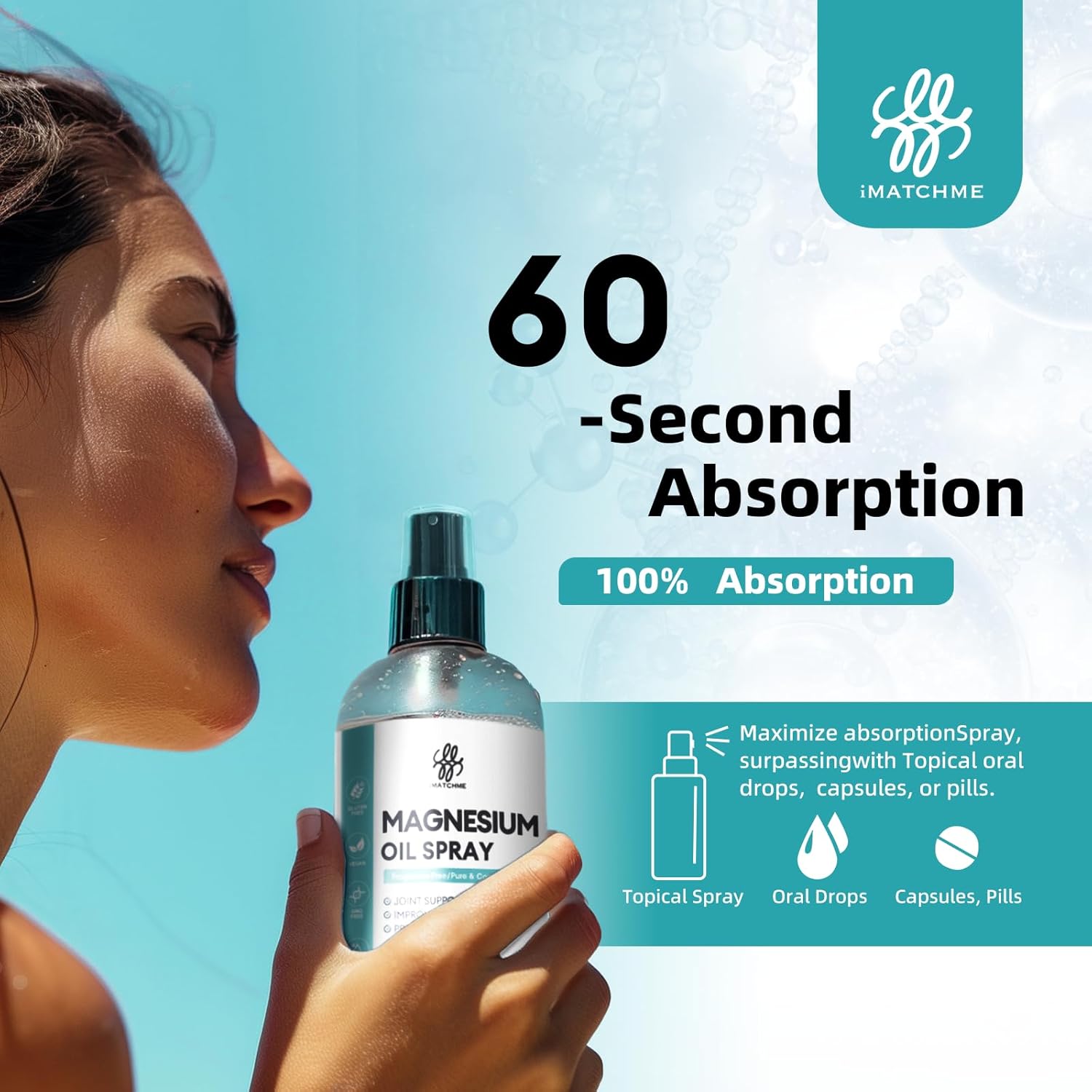 Family Size Magnesium Oil Spray for Feet & Body - 13.19 oz Pure Topical Solution for Leg Cramps, Joint Health, Sleep Support, Skin & Hair Nourishment - Natural Ancient Minerals