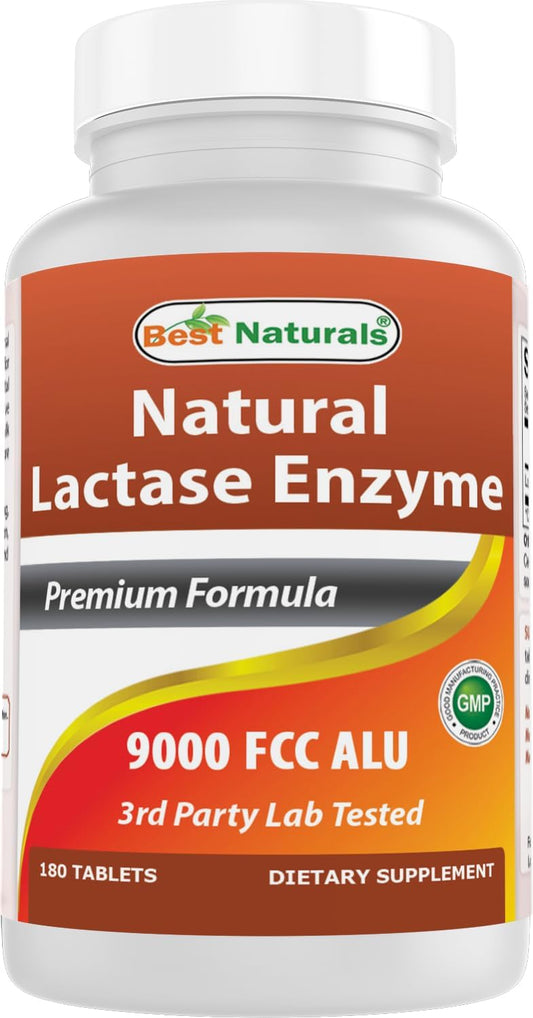 Fast Acting Lactose Intolerance Relief Tablets with Natural Lactase Enzyme - 90 Count