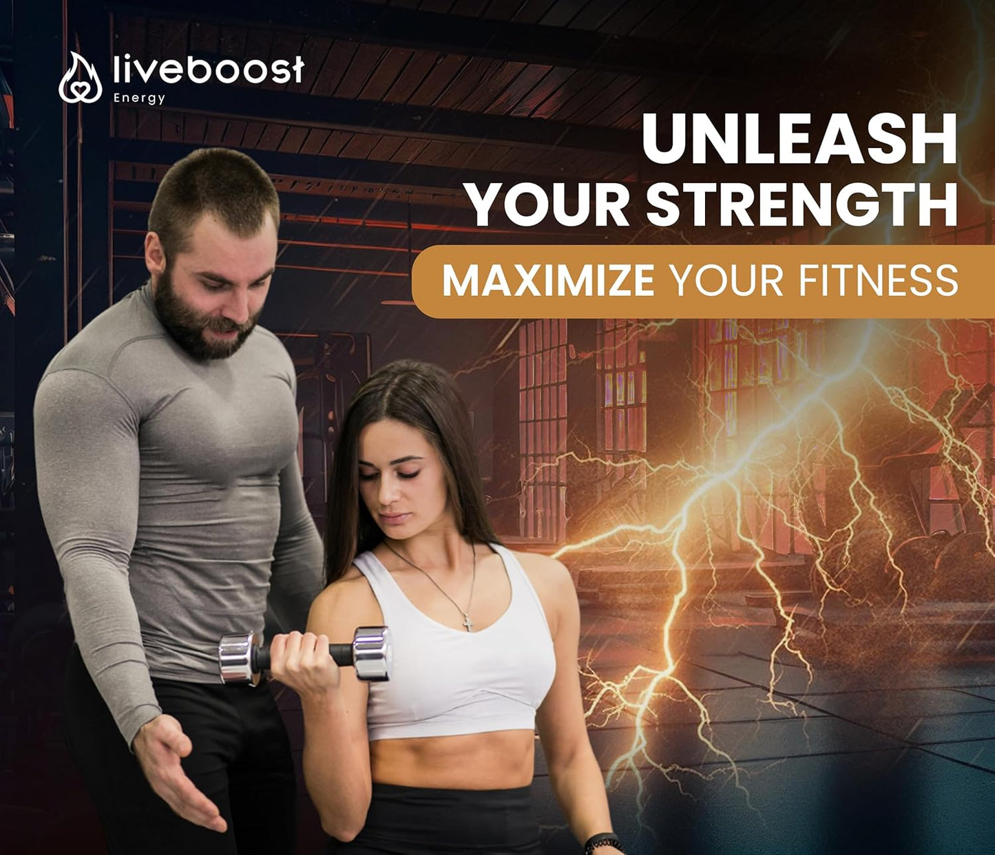 Fast Acting LIVEBOOST Supplement for Men and Women - Natural Ingredients, Energy & Circulation Support - 480ml