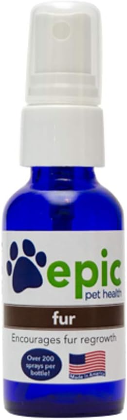 Fast Hair Regrowth Liquid Supplement for Pets - Natural, Direct Application for Surgery or Illness Recovery - Multivitamin Spray, 1 oz