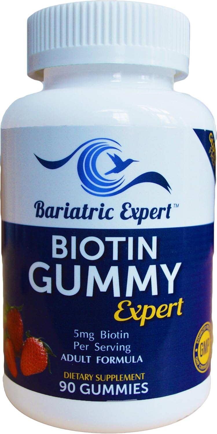 Fast-Melting Biotin Vitamin Supplement for Adults Post Bariatric Surgery - 90 Count