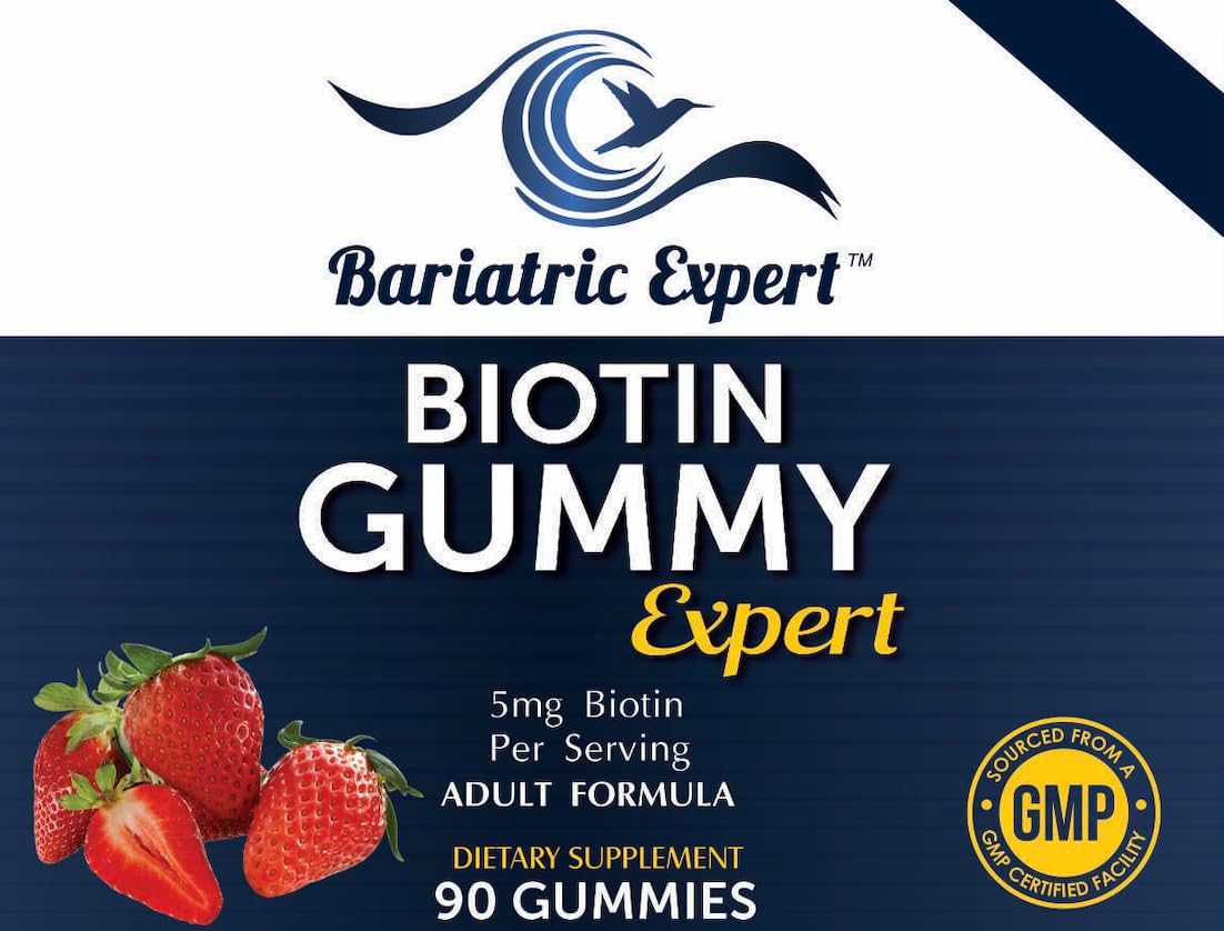 Fast-Melting Biotin Vitamin Supplement for Adults Post Bariatric Surgery - 90 Count