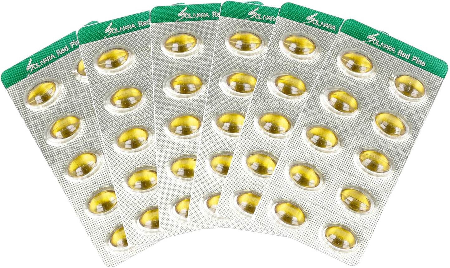 FDA Certified SOLNARA Korean Red Pine Needle Oil Capsules (120 Count) - Pure Red Pine Needle Oil Extract Supplement