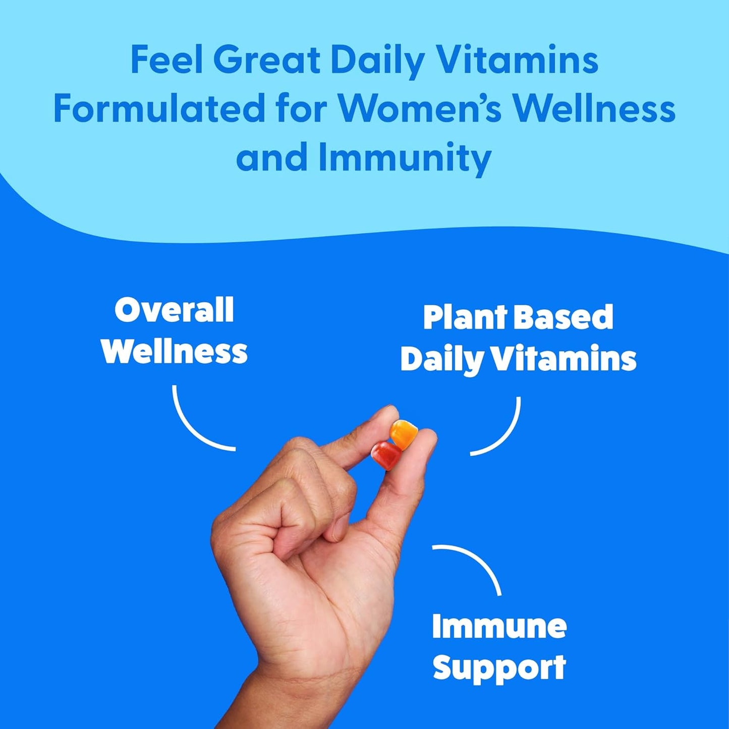 Feel Great Vitamin Co Women's Multivitamin Gummy | Chewable Supplement with Vitamin A, B-6, B-12, C, D, E, Biotin, Folic Acid, Zinc & More