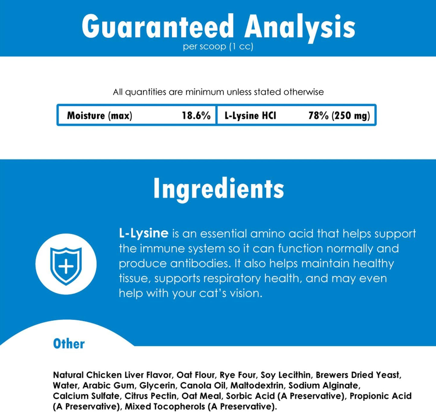 Felisyl Immune System Support Soft Chews for Cats - L-Lysine Amino Acid - Promotes Antibody Production - Supports Healthy Tissue, Respiratory Health, and Vision - Chicken Flavored - 180 Chews