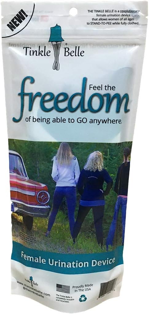 Female Urination Device with Case - Stand and Pee Anywhere Fully Clothed for Hiking, Camping, Travel, Concerts, Festivals, Dirty Toilets. Easy, Compact, Reliable.