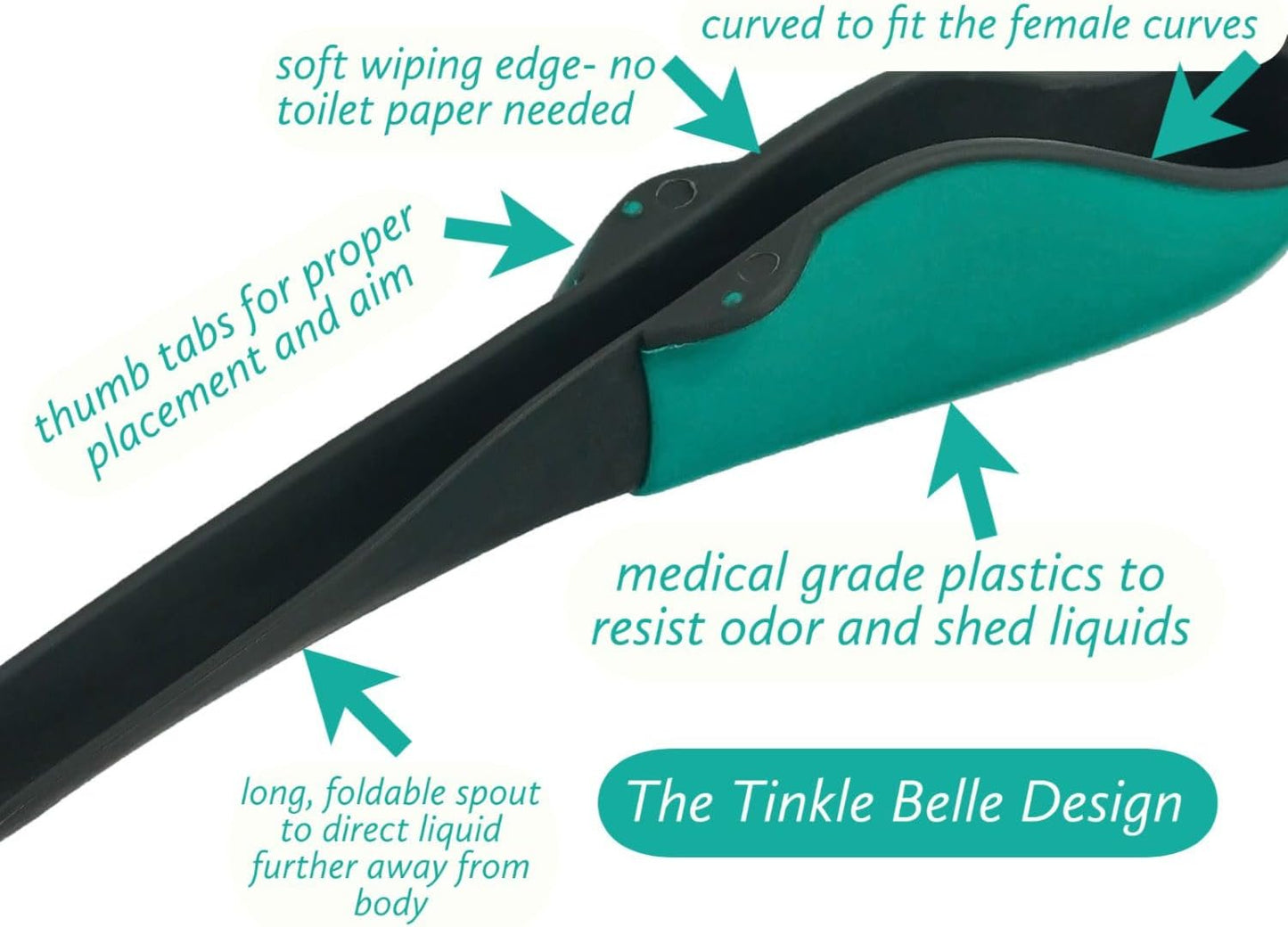 Female Urination Device with Case - Stand and Pee Anywhere Fully Clothed for Hiking, Camping, Travel, Concerts, Festivals, Dirty Toilets. Easy, Compact, Reliable.