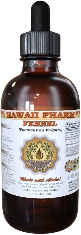 Fennel Liquid Extract Supplement - 2 oz Tincture by Hawaii Pharm