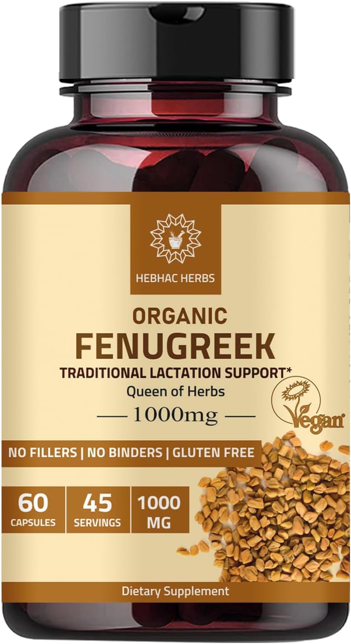 Fenugreek and Amla Capsules Combo Pack by Hebhac Herbs - Natural Herbal Supplements for Health and Wellness