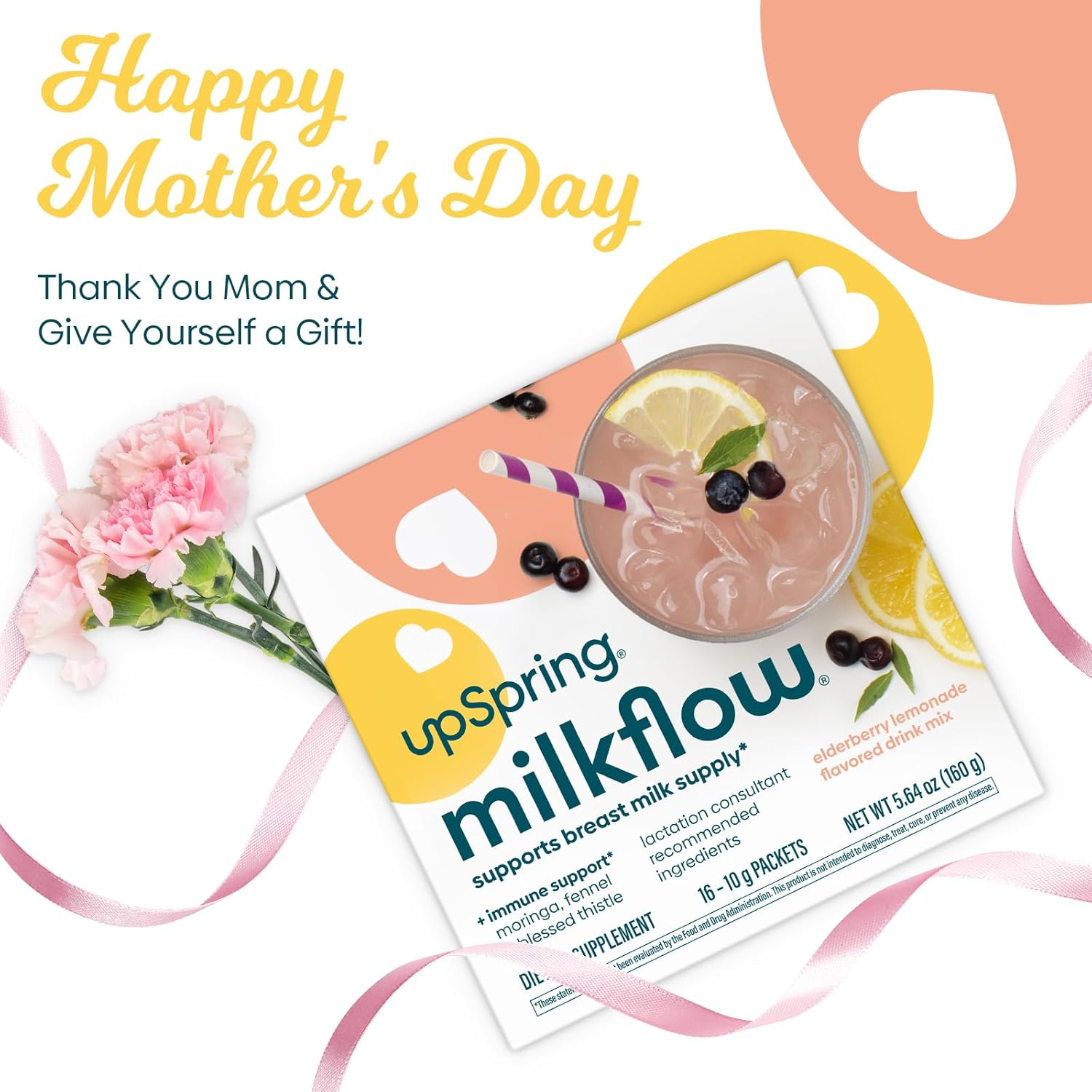 Fenugreek-Free Milkflow Drink Mixes with Moringa and Elderberry in Lemonade & Acai Flavors - Lactation Supplements