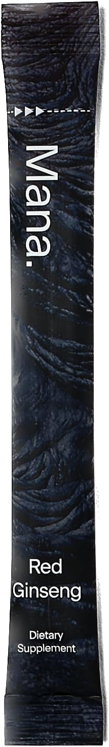 Fermented Korean Red Ginseng Synbiotic Powder Supplement for Energy, Stress Relief, and Mood Support - Prebiotics and Probiotics - 10 Count