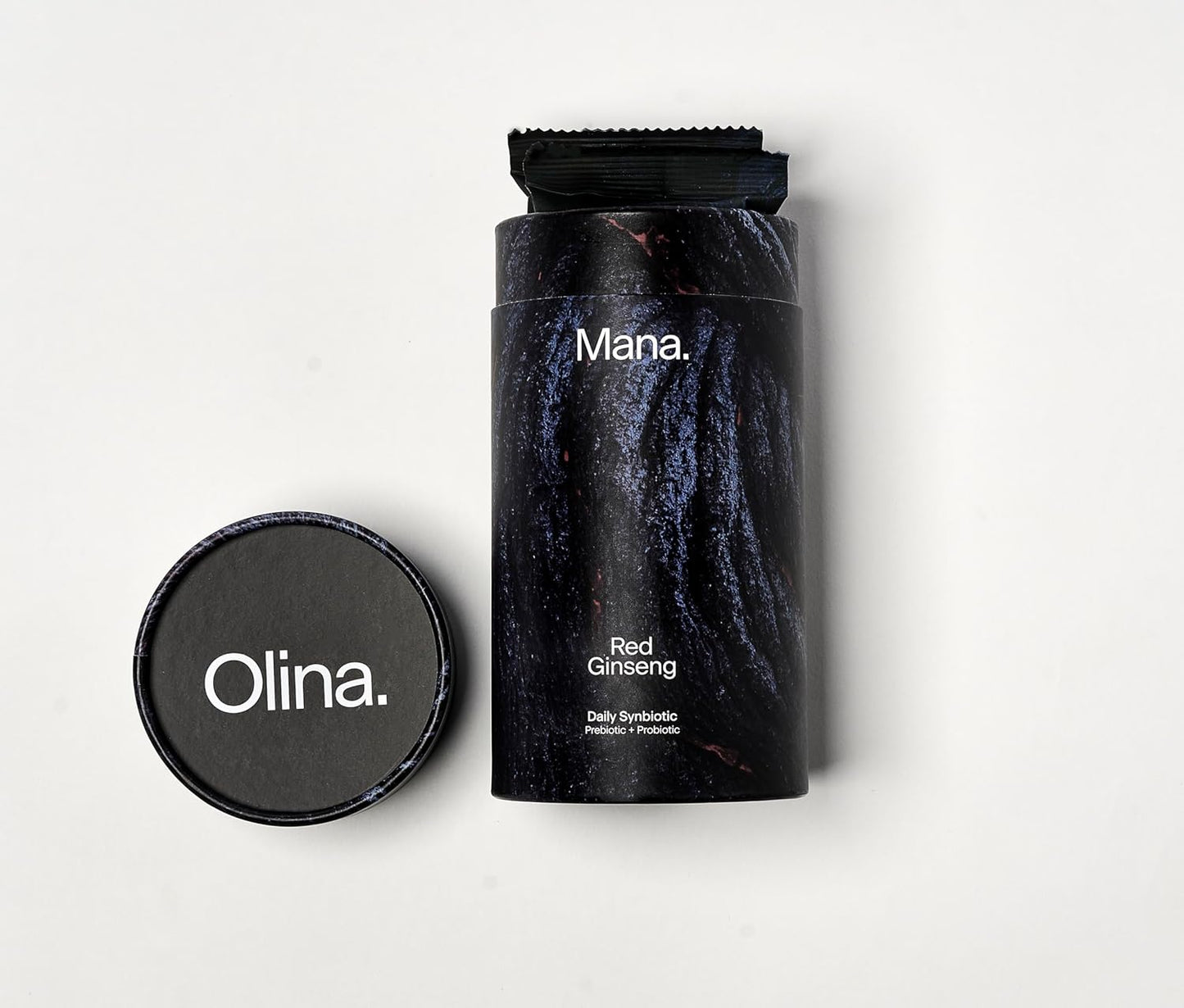 Fermented Korean Red Ginseng Synbiotic Powder Supplement for Energy, Stress Relief, and Mood Support - Prebiotics and Probiotics - 10 Count