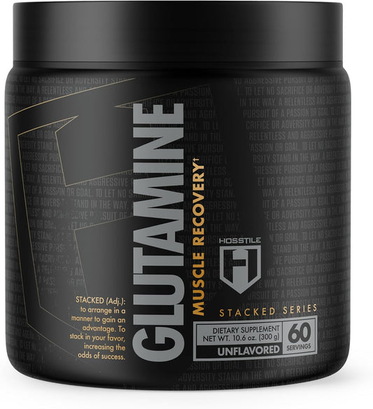 Fermented L Glutamine Powder for Muscle Recovery, 60 Servings, Unflavored Supplement for Men & Women, Post Workout Drink - BoostGo Australia