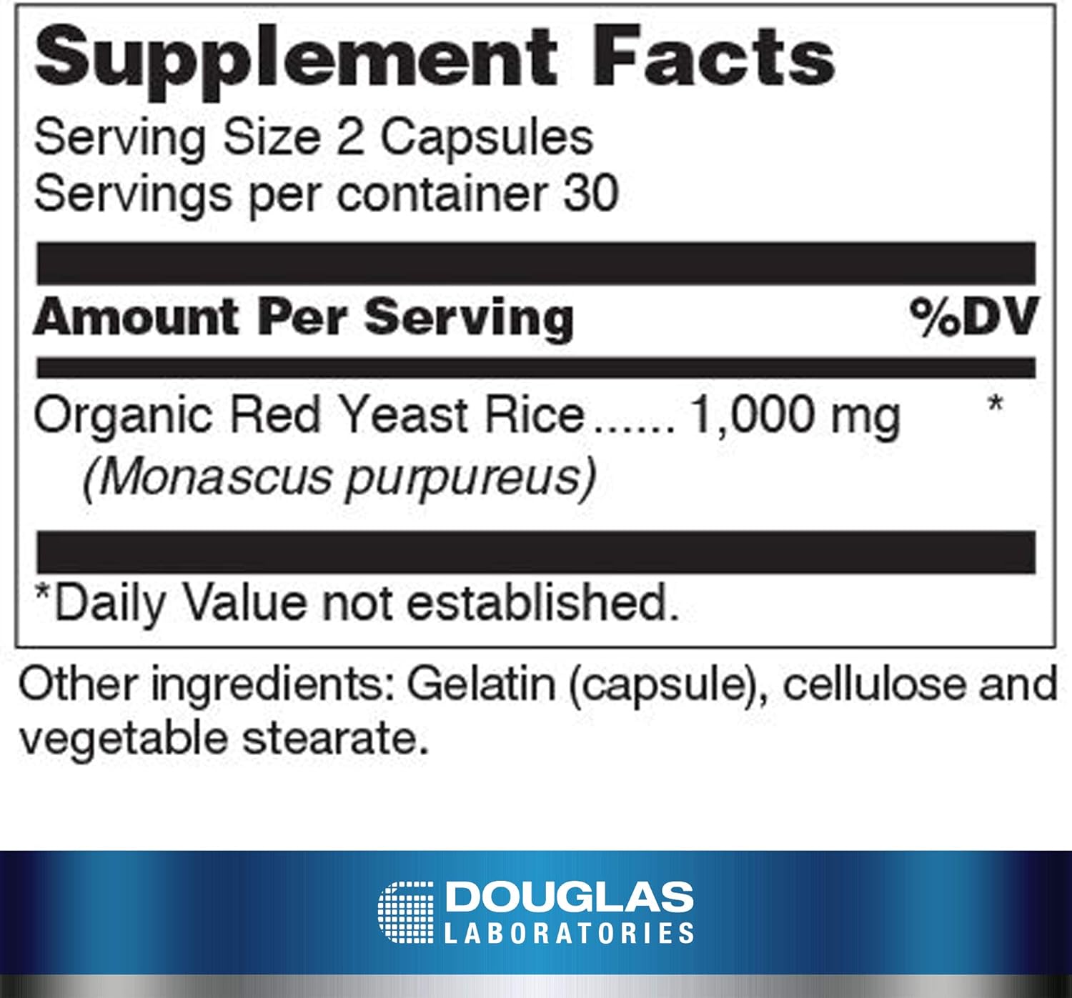 Fermented Red Rice Capsules for Healthy Blood Lipid Metabolism - 60 Count