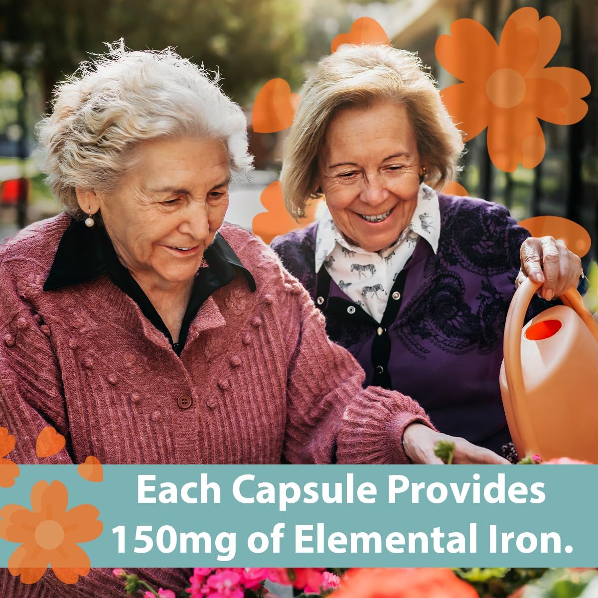 Ferric X-150 High Potency Polysaccharide Iron Supplement Capsules - 100 Count Pack