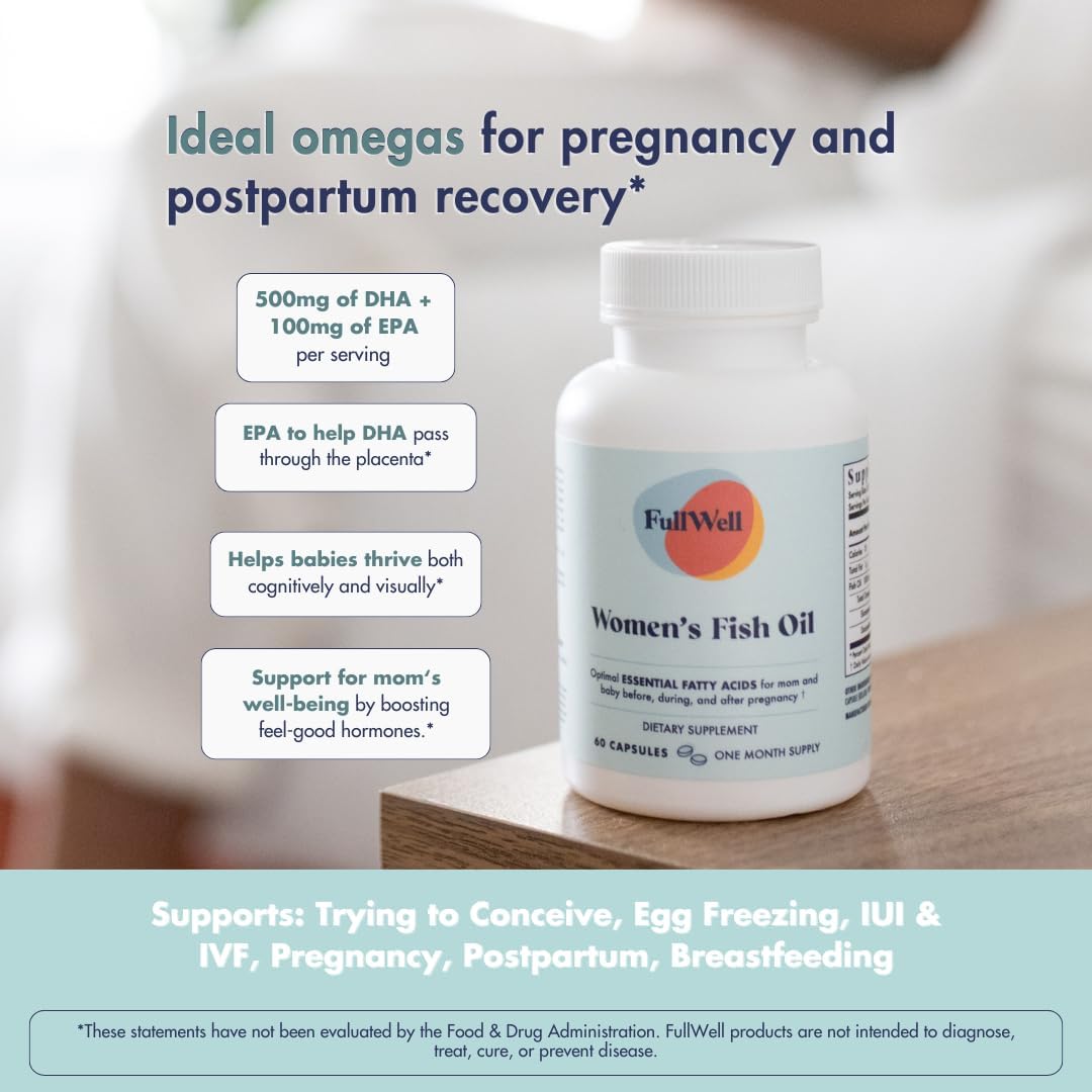 Fertility Trio: Prenatal Vitamin with DHA, Choline, Folate, Omega 3, Coq10, NAC, 26+ Nutrients - Non-GMO, 30 Servings