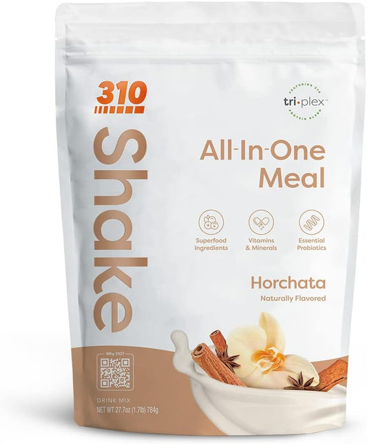 Fiber-Rich Vegan Superfood Meal Replacement Shake - Low Carb, Keto & Paleo Friendly - Horchata Flavor, 28 Servings