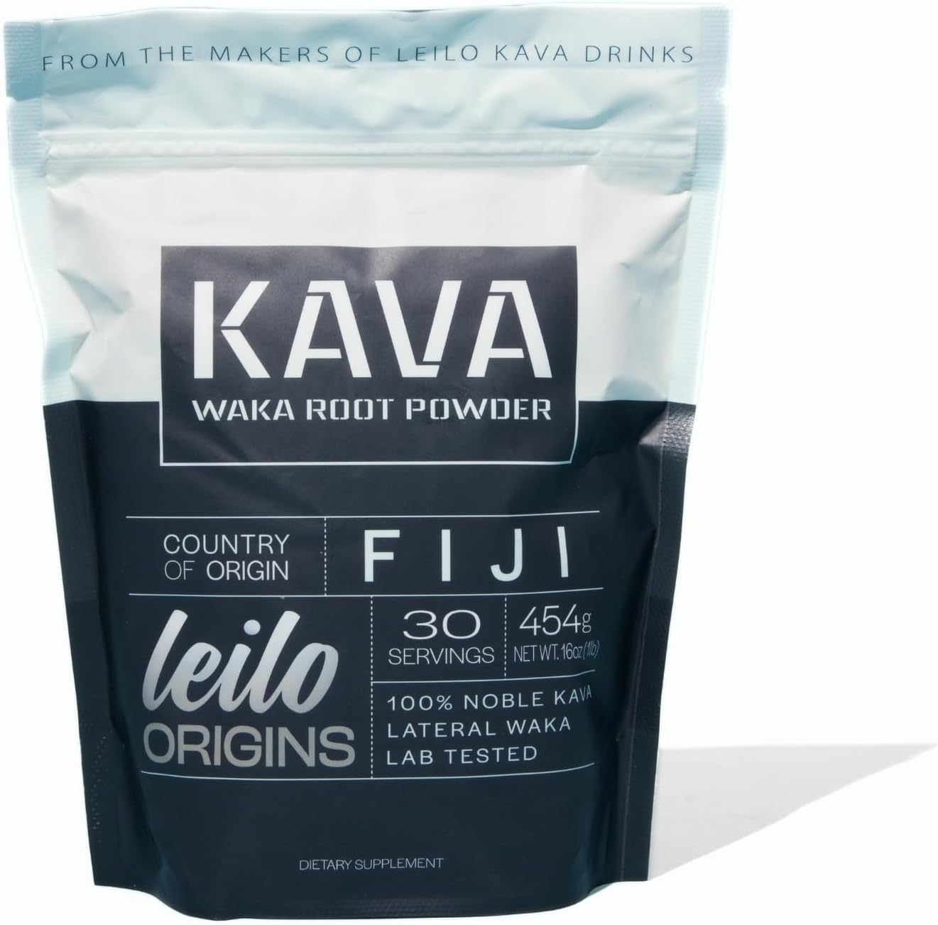 Fijian LEILO Kava Powder - Natural Stress Reducer and Relaxation Aid (1lb | 30 Servings)