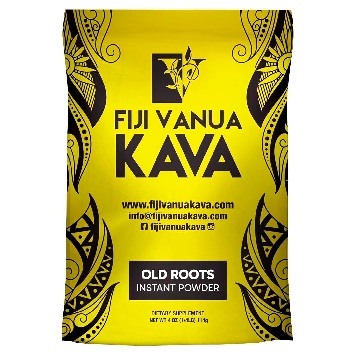 Fijian Vanua Kava Instant Powder - Dehydrated Green Juice Kava Drink, Easy-to-Prepare Herbal Supplement