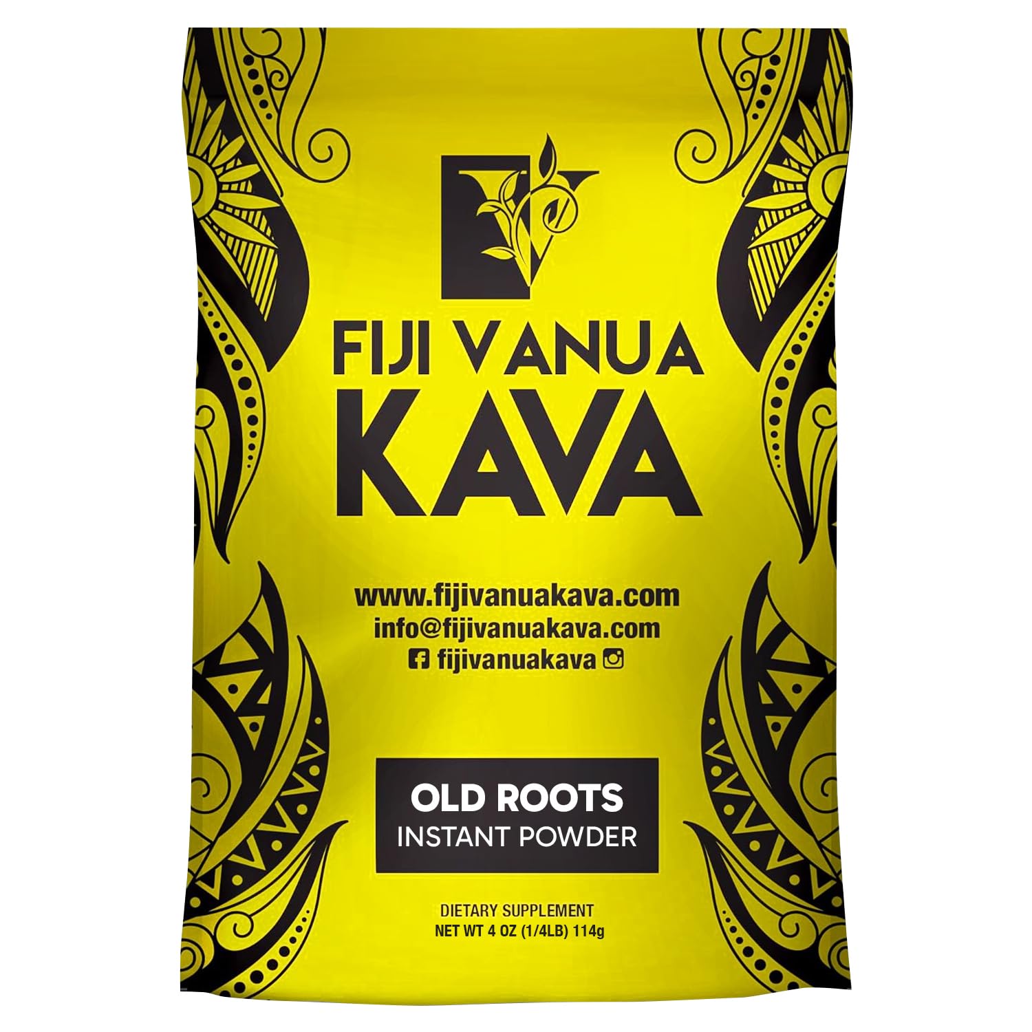 Fijian Vanua Kava Instant Powder - Dehydrated Green Juice Kava Drink, Easy-to-Prepare Herbal Supplement