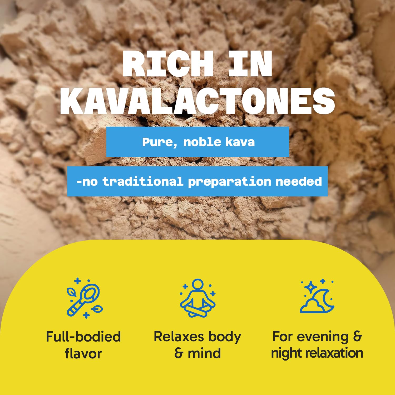 Fijian Vanua Kava Instant Powder - Dehydrated Green Juice Kava Drink, Easy-to-Prepare Herbal Supplement