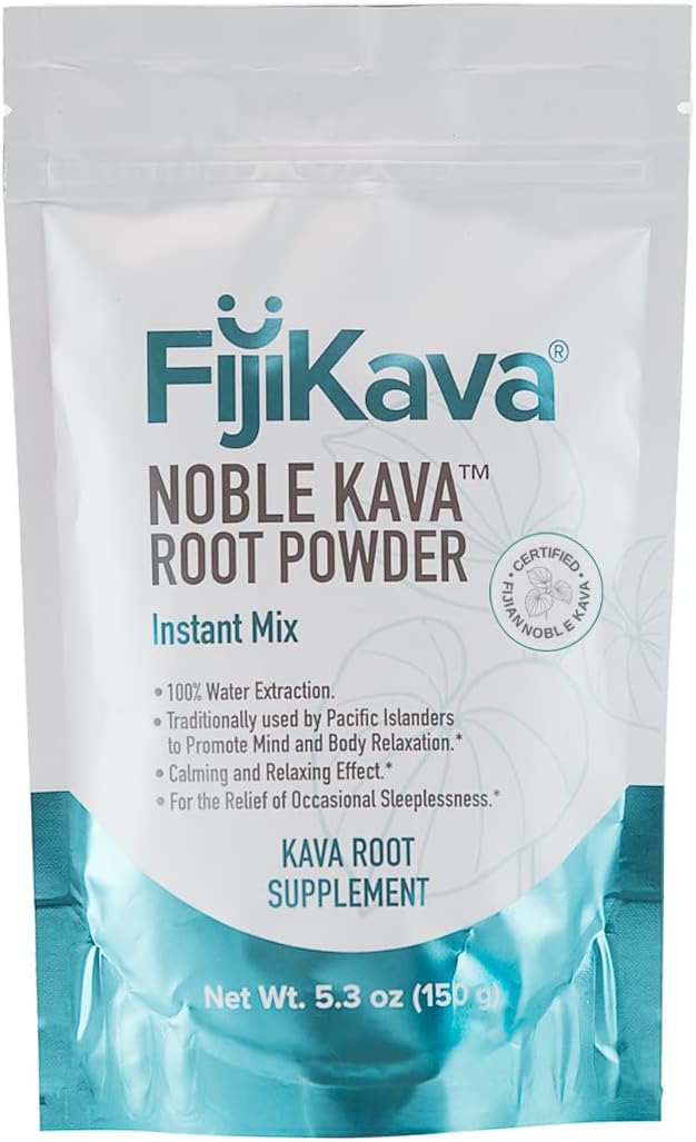 FijiKava Instant Extract Powder - 150g Sleep Aid & Relaxation, 60mg Kavalactones (5.3 oz)