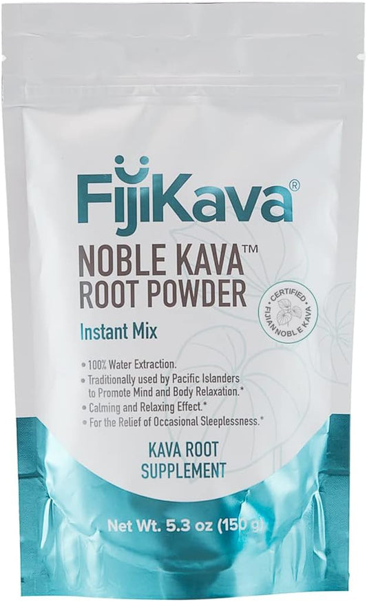 FijiKava Instant Extract Powder - 150g Sleep Aid & Relaxation, 60mg Kavalactones (5.3 oz)