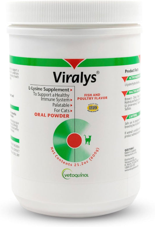 Fish Flavored Lysine Powder for Cats - Supports Immune, Eye, and Respiratory Health - 600gm - BoostGo Australia